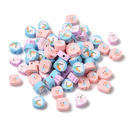 Handmade Polymer Clay Beads CLAY-H005-08-1