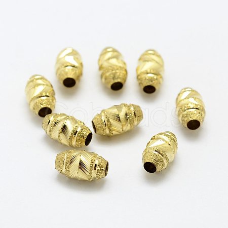Brass Textured Beads KK-J270-61C-1
