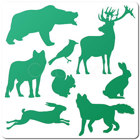 PET Plastic Drawing Painting Stencils Templates DIY-WH0244-158-1