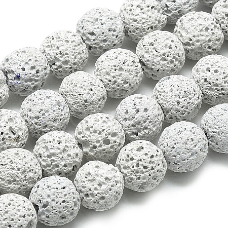 Natural Lava Beads Strands G-S255-6mm-01-1
