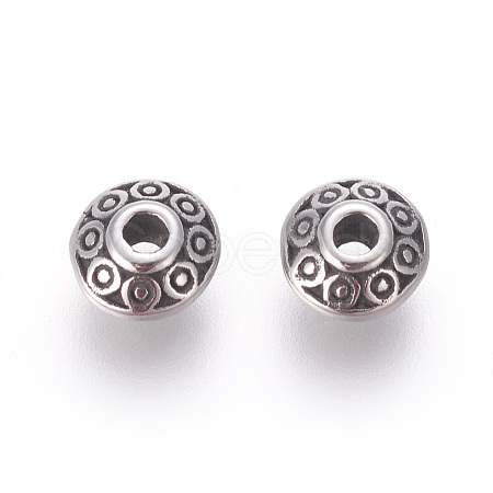 304 Stainless Steel Spacer Beads STAS-E452-36A-AS-1