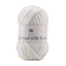 Polyester Yarn for Sweater Hat, for Knitting Crochet Supplies, White, 2mm, about 92.96 Yards(85m)/Skein