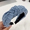 Cloth Hair Bands, Hair Accessories, Steel Blue, 165x135mm