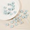 Handmade Porcelain Beads, Star, Light Cyan, 17mm, Hole: 2mm