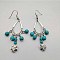 Bohemian Tassel Synthetic Turquoise & Alloy Dangle Earrings for Women