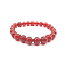 Natural Agate Beaded Stretch Bracelets, 52mm