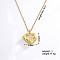 European and American Fashion Heart Shaped Brass Crystal Rhinestone Locket Pendant Necklaces, with Cable Chain for Women Girl, Star, 15.75 inch(40cm)+5cm