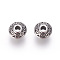 304 Stainless Steel Spacer Beads, Flat Round, Antique Silver, 6.5x3.5mm, Hole: 1.8mm