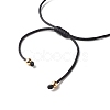 Strip Resin Round Beads Adjustable Cord Bracelet for Girl Women BJEW-JB06754-7