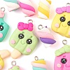 40Pcs 10 Style Handmade Polymer Clay Charms CLAY-LS0001-13-4