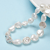 Natural Baroque Pearl Keshi Pearl Beads Strands PEAR-K004-33-2