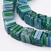 Handmade Millefiori Glass Beads Strands LK-P031-02-3