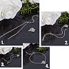 Unicraftale 12Pcs 304 Stainless Steel Box Chains/Venice Chains Bracelets Making MAK-UN0001-18-4