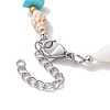 Summer Beach Synthetic Turquoise Chip & Shell Beaded Bracelets for Women BJEW-JB10286-4