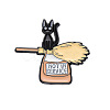 Cartoon Animal Magician Riding Broom Enamel Pins PW-WG53271-03-1