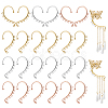 CHGCRAFT 36Pcs 3 Colors Alloy Ear Cuff Findings FIND-CA0005-23-1