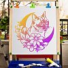 PET Plastic Drawing Painting Stencils Templates DIY-WH0244-069-5