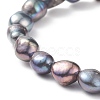 Natural Pearl Beaded Stretch Bracelet for Women BJEW-JB08868-3