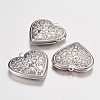 316 Stainless Steel Locket Pendants STAS-G168-06P-1