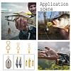 SUPERFINDINGS 240Pcs 3 Style Stainless Steel Fishing Swivel Tackle Accessories STAS-FH0001-57G-4