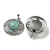 Synthetic Green Turquoise Pendants G-Q158-03T-2