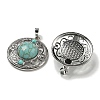 Synthetic Green Turquoise Pendants G-Q158-03T-2