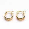 304 Stainless Steel Thick Hoop Earrings EJEW-E158-21G-1