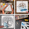 Plastic Drawing Painting Stencils Templates DIY-WH0396-218-4
