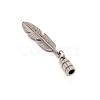 Alloy Cord Ends PALLOY-WH0093-08B-2