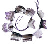 Natural Druzy Amethyst Beads Strands G-T133-14-2