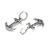 316 Surgical Stainless Steel Hoop Earrings EJEW-P274-17C-AS-2