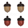 CHGCRAFT 4Pcs 2 Colors Wooden Acorn Box Jewelry Pendants WOOD-CA0001-69-1