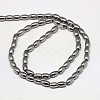 Electroplate Non-magnetic Synthetic Hematite Beads Strands G-J168-5x3mm-01-2