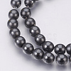 Electroplate Non-Magnetic Synthetic Hematite Beads Strands G-F585-C-6mm-2