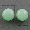 Imitation Jade Glass Beads Strands X-DGLA-S076-6mm-20-1