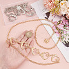 GOMAKERER 2Pcs 2 Colors Moon & Sun Alloy Link Chain Belts AJEW-GO0001-78A-3