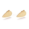 Brass Stud Earrings Findings KK-O123-D-2