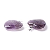 Natural Amethyst Pendants G-G956-B33-FF-3