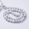 Natural Howlite Beads Strands X-G-T055-6mm-02-2