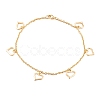 304 Stainless Steel Charm Anklets AJEW-H103-01-3