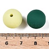 Rubberized Style Imitated Silicone Acrylic Beads MACR-T048-01A-08-3