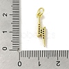 Brass Micro Pave Cubic Zirconia Pendants KK-M283-29B-02-3