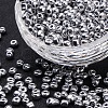 12/0 Electroplate Glass Seed Beads SEED-Q003-02-1