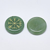 Natural Green Aventurine Cabochons G-T122-39G-2