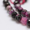 Faceted Natural Fire Crackle Agate Beads Strands X-G-F447-4mm-A08-3