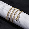 Rack Plating Brass Rope Chain Necklaces for Women NJEW-A035-02G-2