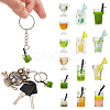 WADORN 56pcs 14 style Glass and Resin Bottle Pendants RESI-WR0001-05-3