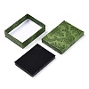 Flower Printed Cardboard Jewelry Boxes X-CBOX-T006-08C-4