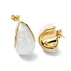 Ion Plating(IP) Golden 304 Stainless Steel Teardrop Stud Earrings X-EJEW-G375-17G-01-2