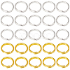 SOFPLATE 600Pcs 2 Colors Brass Split Rings KK-SP0001-82B-1